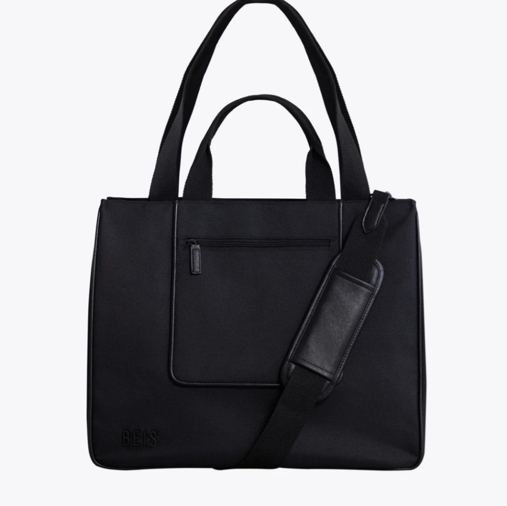 NWT BEIS The East to West Tote - Recycled Collection in BLACK (Sold Out)